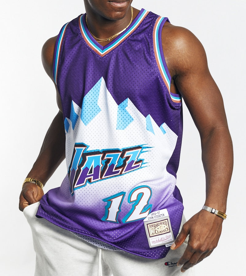 Jazz #12 Stockton Jersey