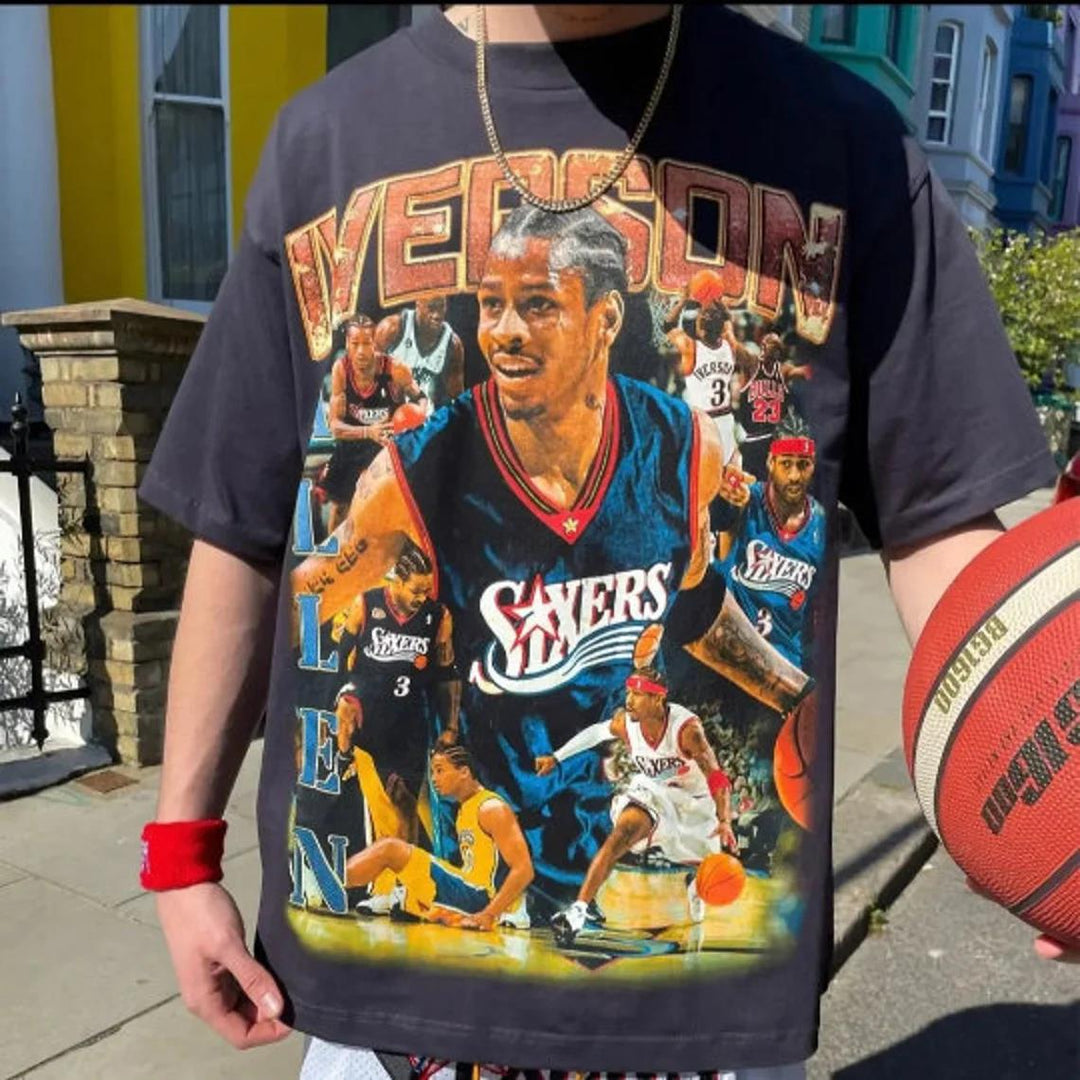 Allen Iverson 90's Sixers T-Shirt