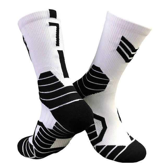 Kevin Durant Takeover High Performance Socks - White/Black