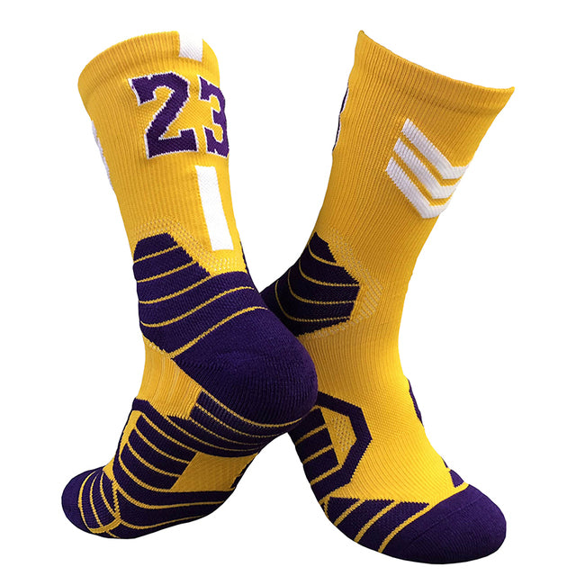 Lebron James Takeover High Performance Socks - Gold/Purple