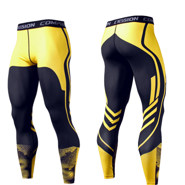 Quick Dry Compression Leggings - Lightning