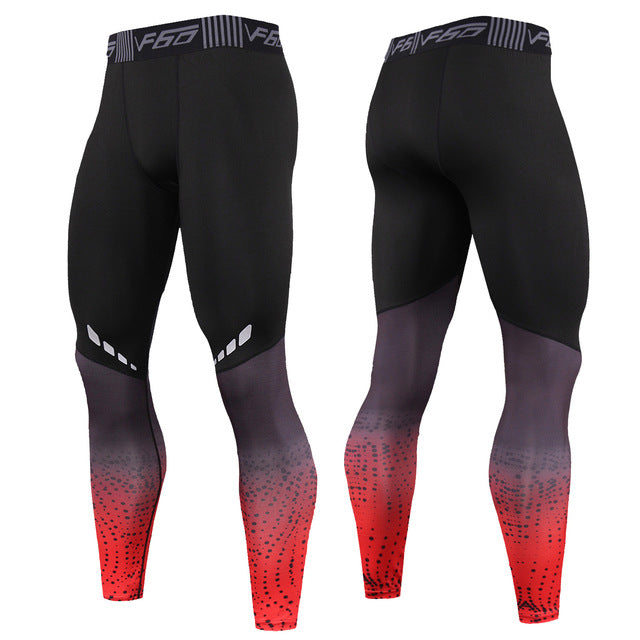 Quick Dry Compression Leggings - Rising Heat