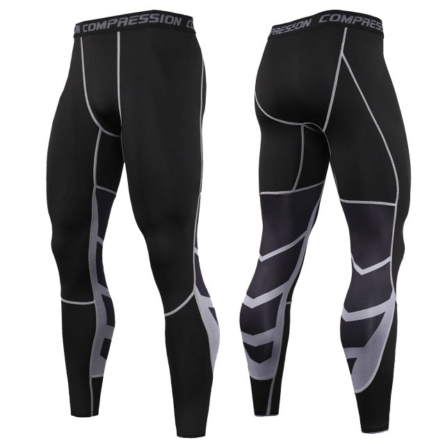Quick Dry Compression Leggings - Diamond Cut