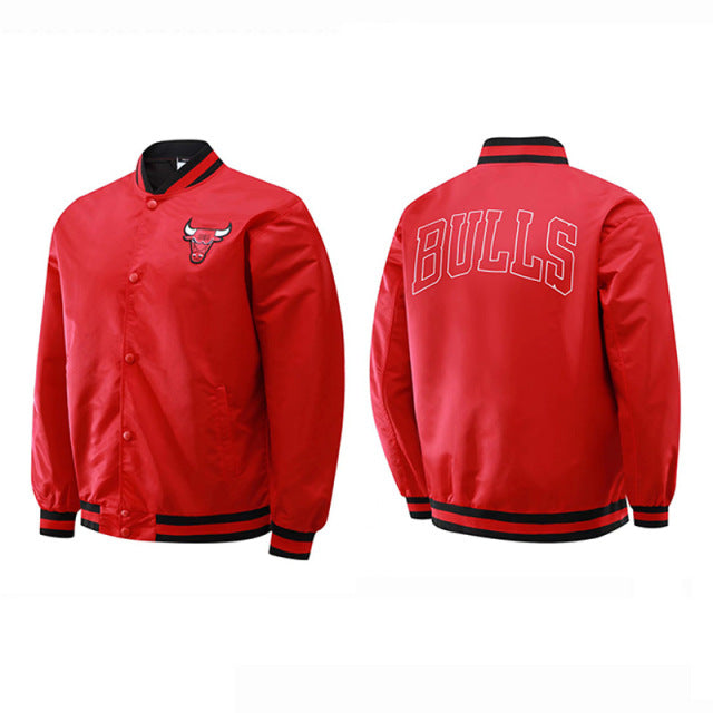 Bulls Light Bomber Jacket - Red/Black