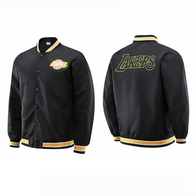Lakers Light Bomber Jacket - Black/Gold