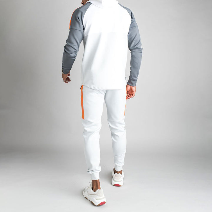 Takeover Tech "Olympus" Tracksuit Set - Whitle/Gray/Orange
