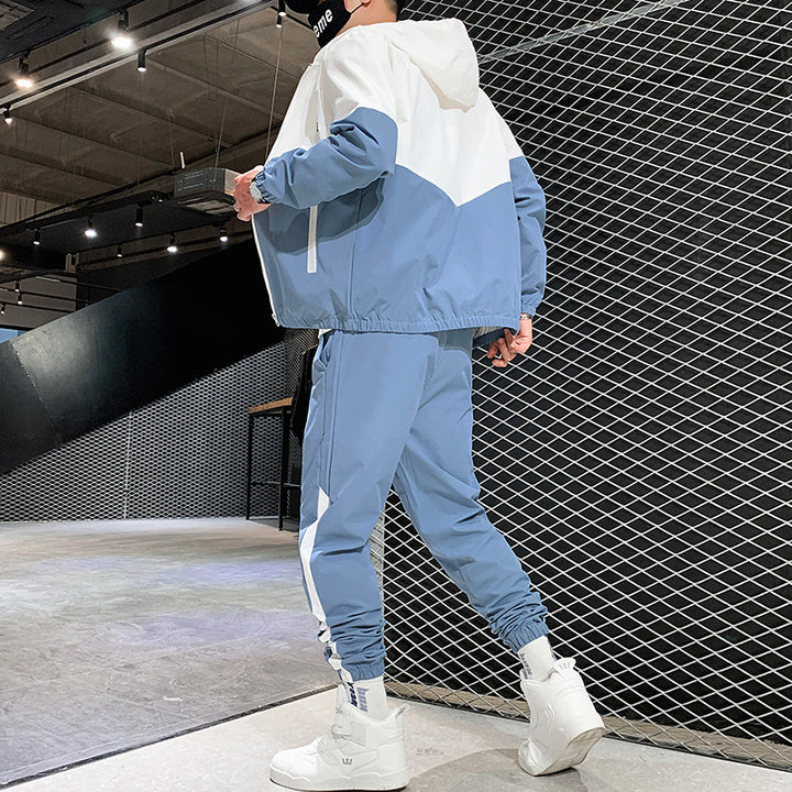 Takeover Tech Tracksuit Set - Whitle/Blue